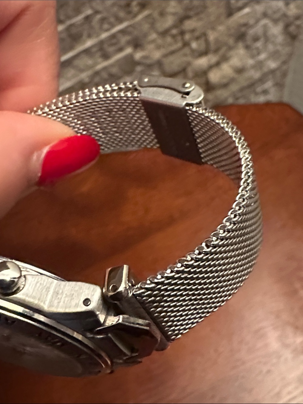 Skagen Men’s Silver Stainless Steel Mesh Watch - White Dial - Picture 12 of 12